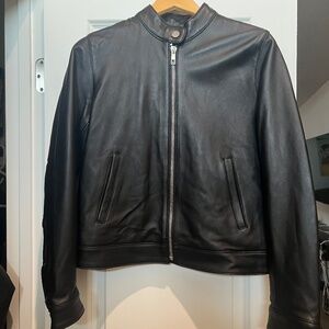 Thursday Boot Company Black Leather Racer Jacket